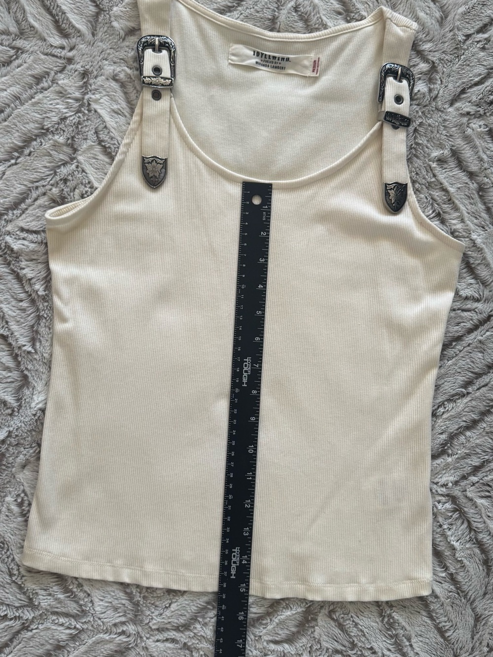 IDYLLWIND Miranda Lambert Wylie Rib Knit Buckle Tank WORN ONCE LIKE NEW Medium - Picture 7 of 9